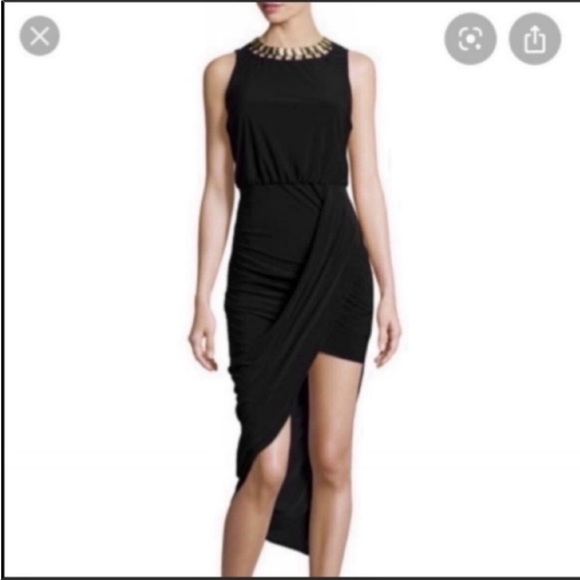 *NWT* Laundry by Shelli Segal Black & Gold Dress - Picture 1 of 6